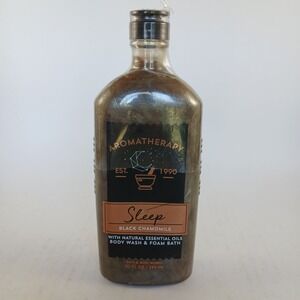 Bath & Body Works Body Wash 10 oz Black Sleep Black Chamomile Aromatherapy New